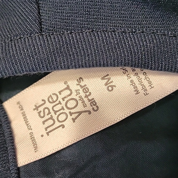 Carter's Blue Dress With Gold Hearts 9 Months - Picture 3 of 3